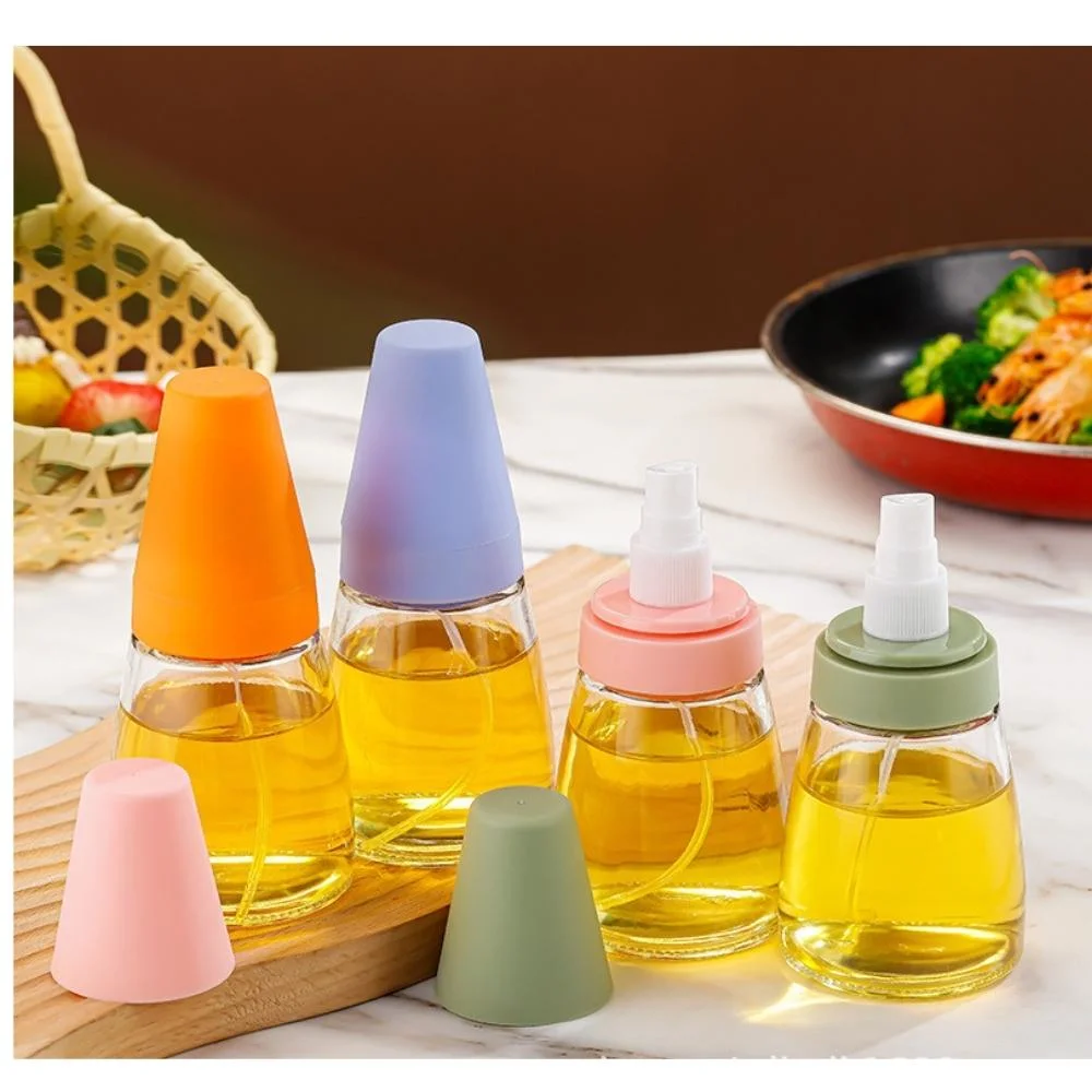 Oil Sprayer Bottle for Cooking Baking Olive Oil Salad Grilling Cooking Grill Air Fryer Refillable Oil Glass Dispenser Portable Vinegar Spritzer Gadgets Esg21175