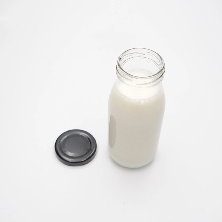 Empty Cold Pressing Fruit Juice Milk 250 Ml Beverage Glass Bottle