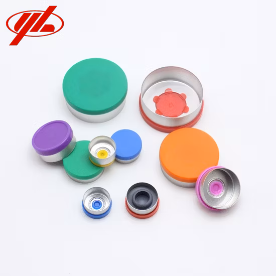 13mm、20mm、32mm医薬品注射用アルミニウムプラスチックコンビネーションバイアル圧着キャップ